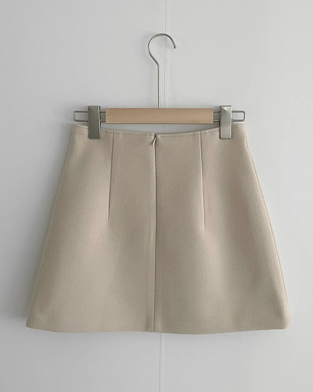 미니 스커트 크림 색상 이미지-S1L80