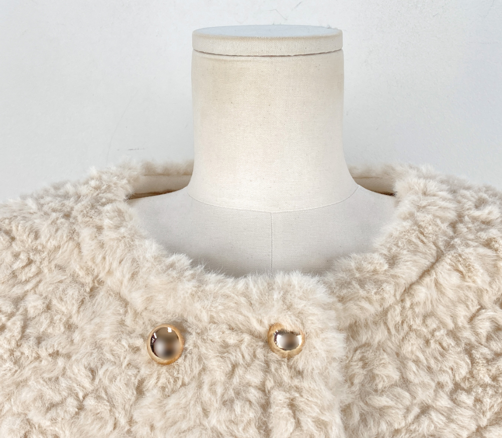 ダブルゴールドボタンエコファージャケット | レディースファッション