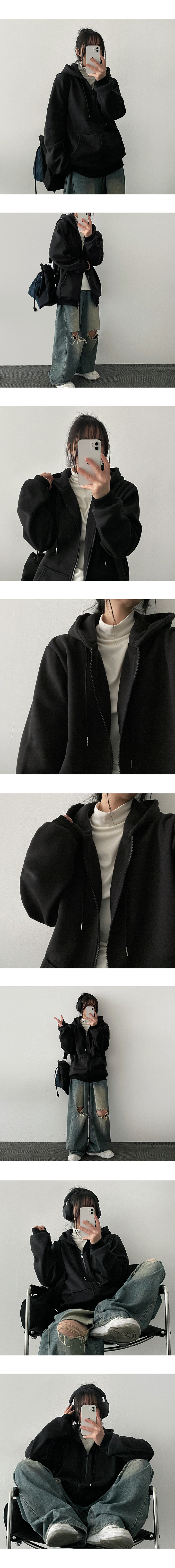 2TYPE裏起毛マフポケットジップパーカー | レディースファッション通販