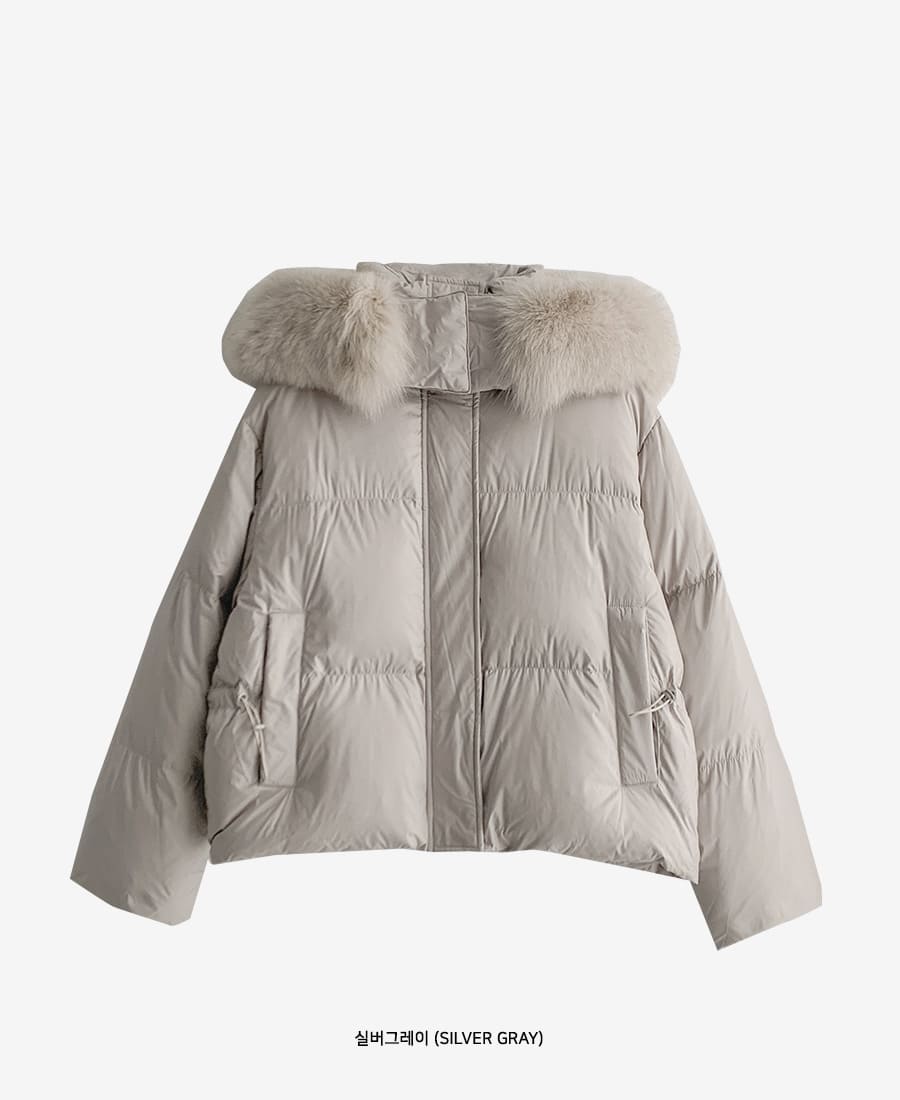 エコファーフード付ダウンジャンパー | レディースファッション通販