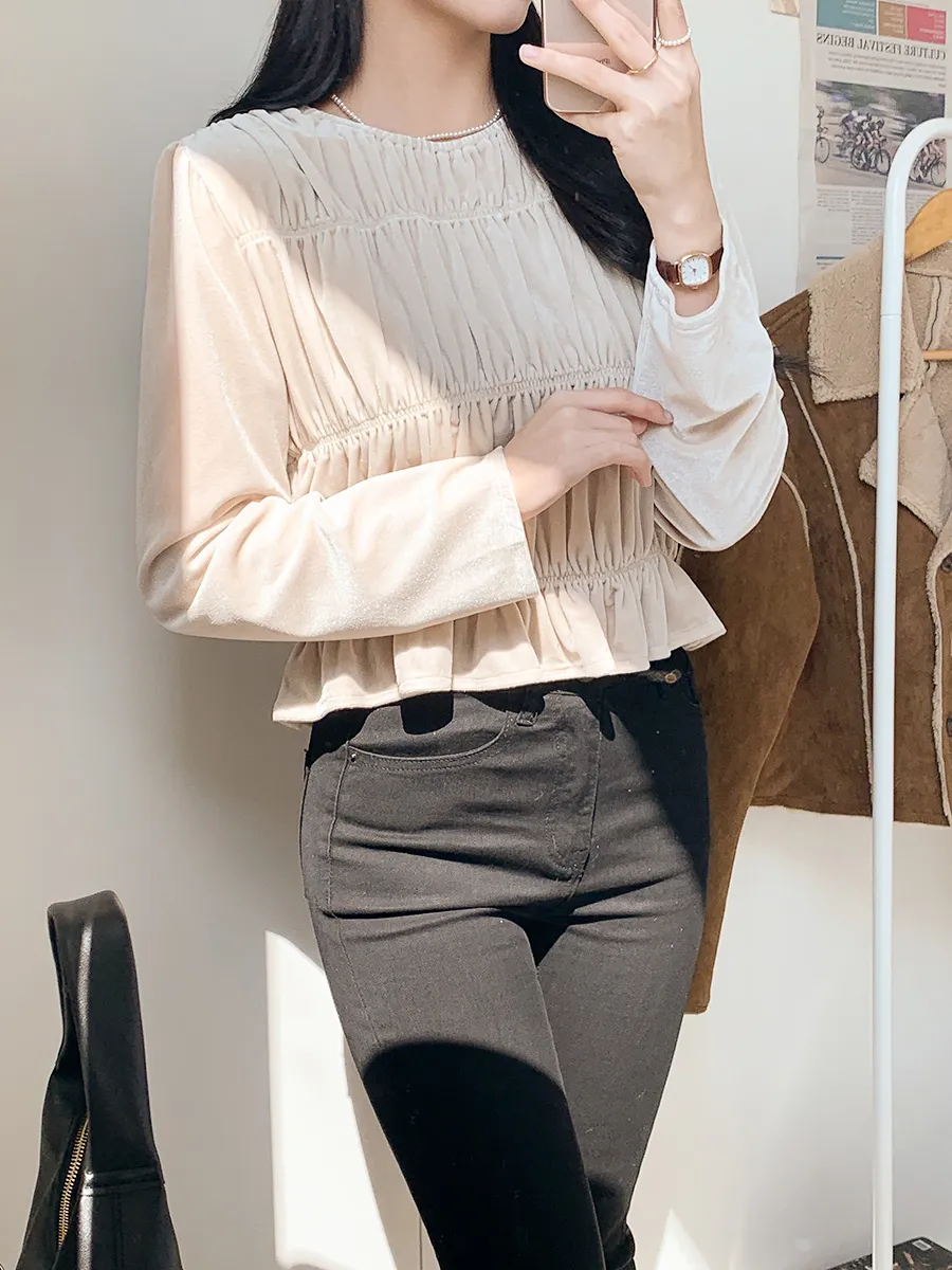 긴팔 티셔츠 모델 착용 이미지-S1L18