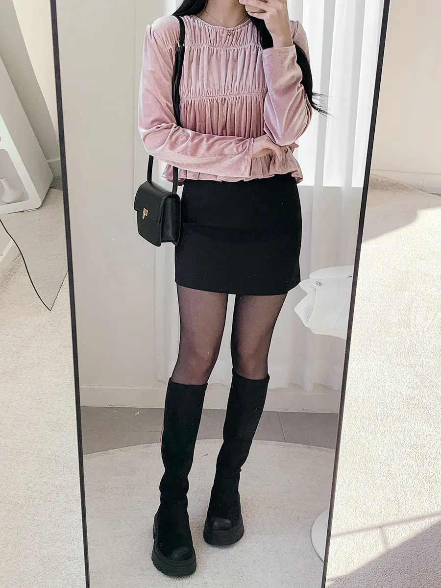 긴팔 티셔츠 모델 착용 이미지-S1L27