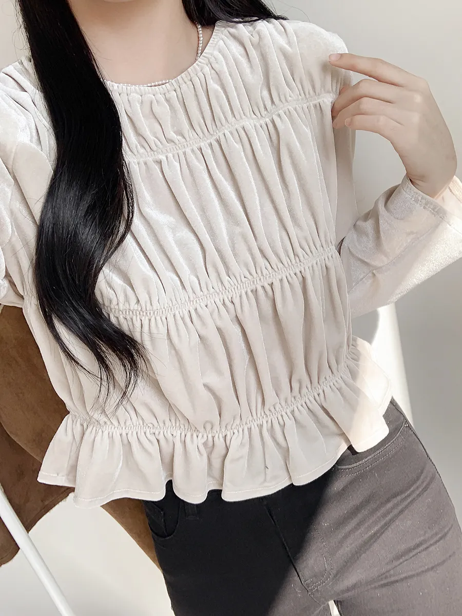 긴팔 티셔츠 모델 착용 이미지-S1L20