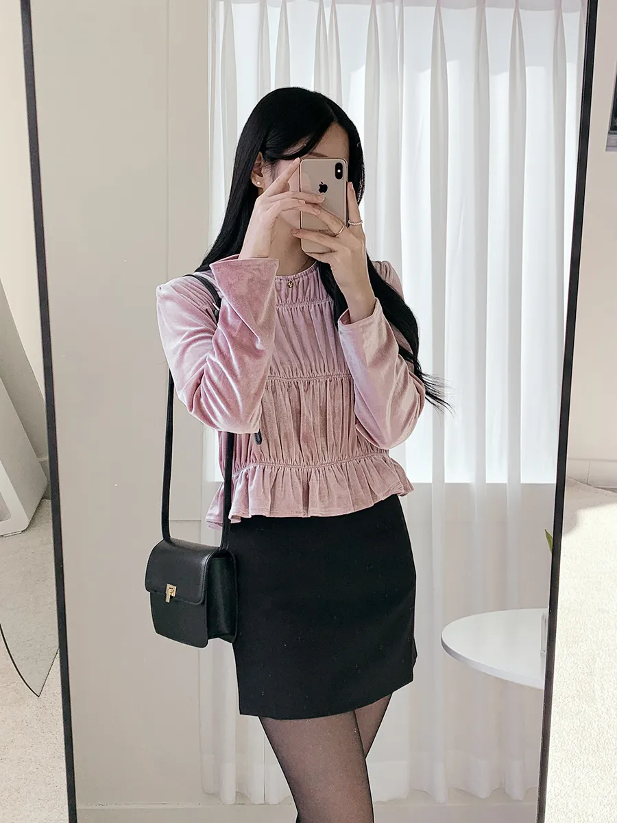 긴팔 티셔츠 모델 착용 이미지-S1L24