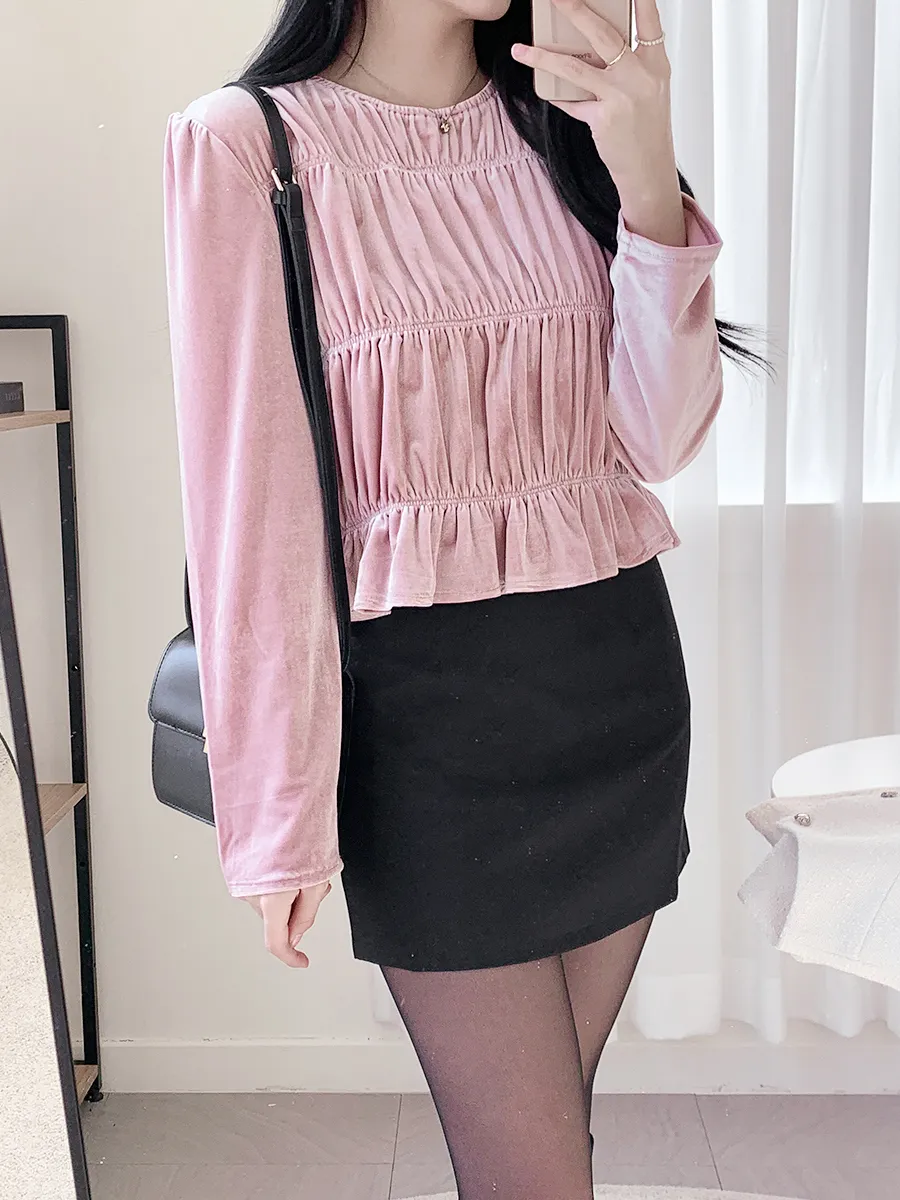 긴팔 티셔츠 모델 착용 이미지-S1L23