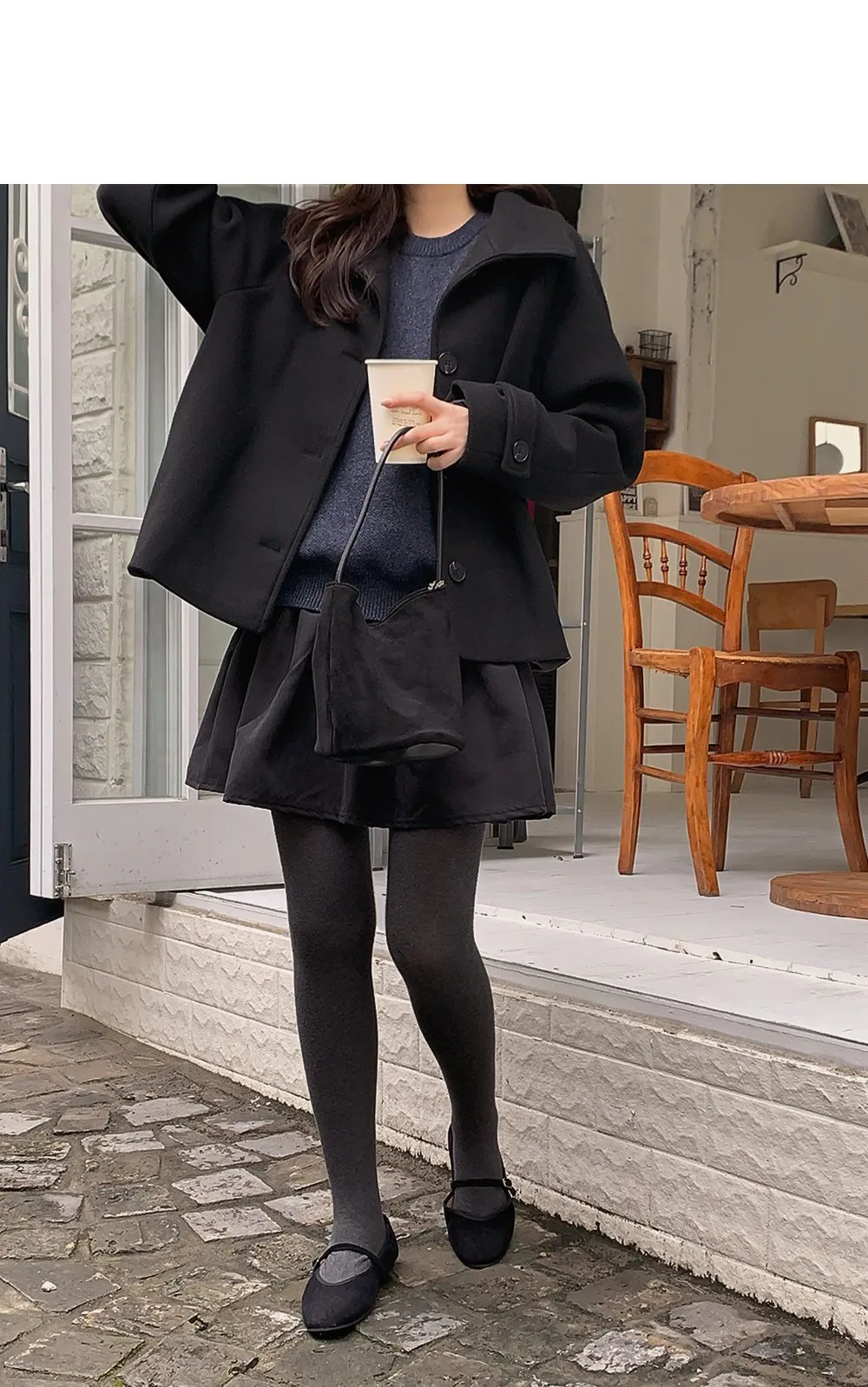 포근보카시 루즈핏 울 니트티