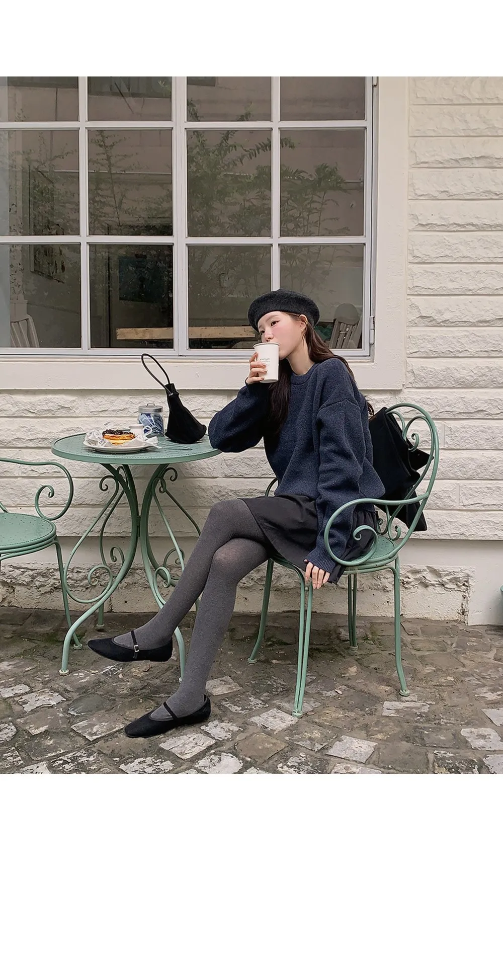 포근보카시 루즈핏 울 니트티