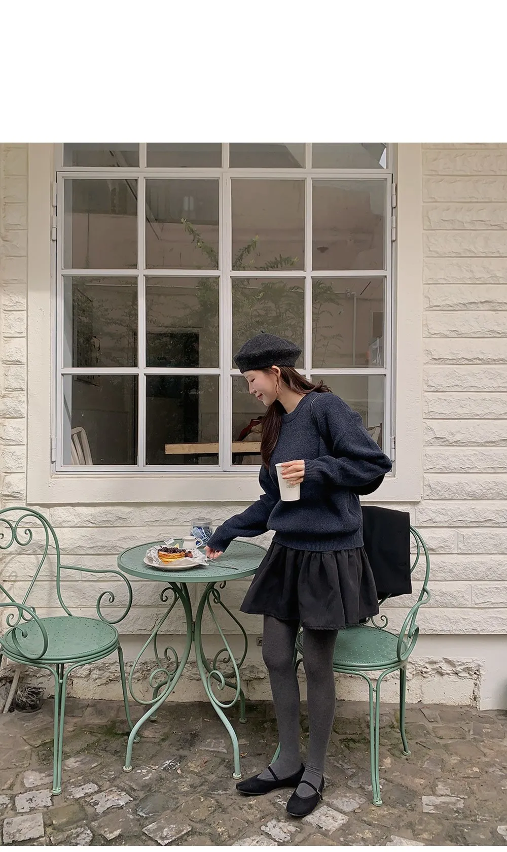 포근보카시 루즈핏 울 니트티