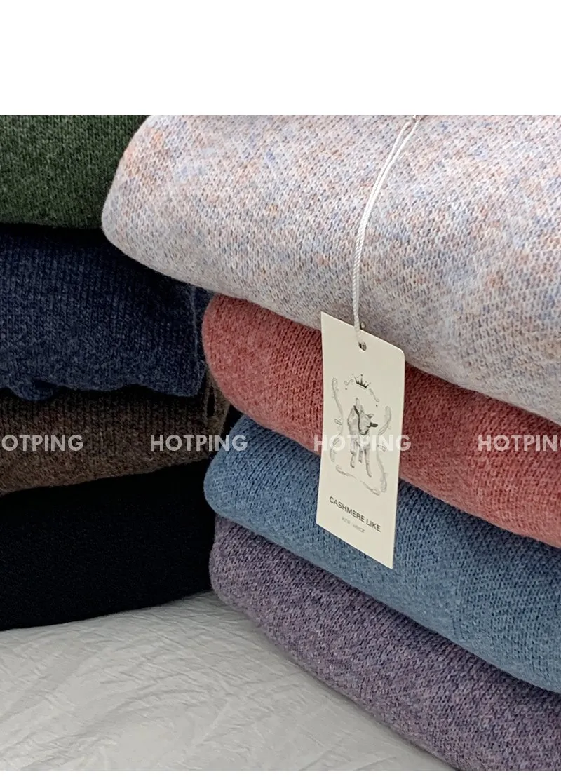 포근보카시 루즈핏 울 니트티