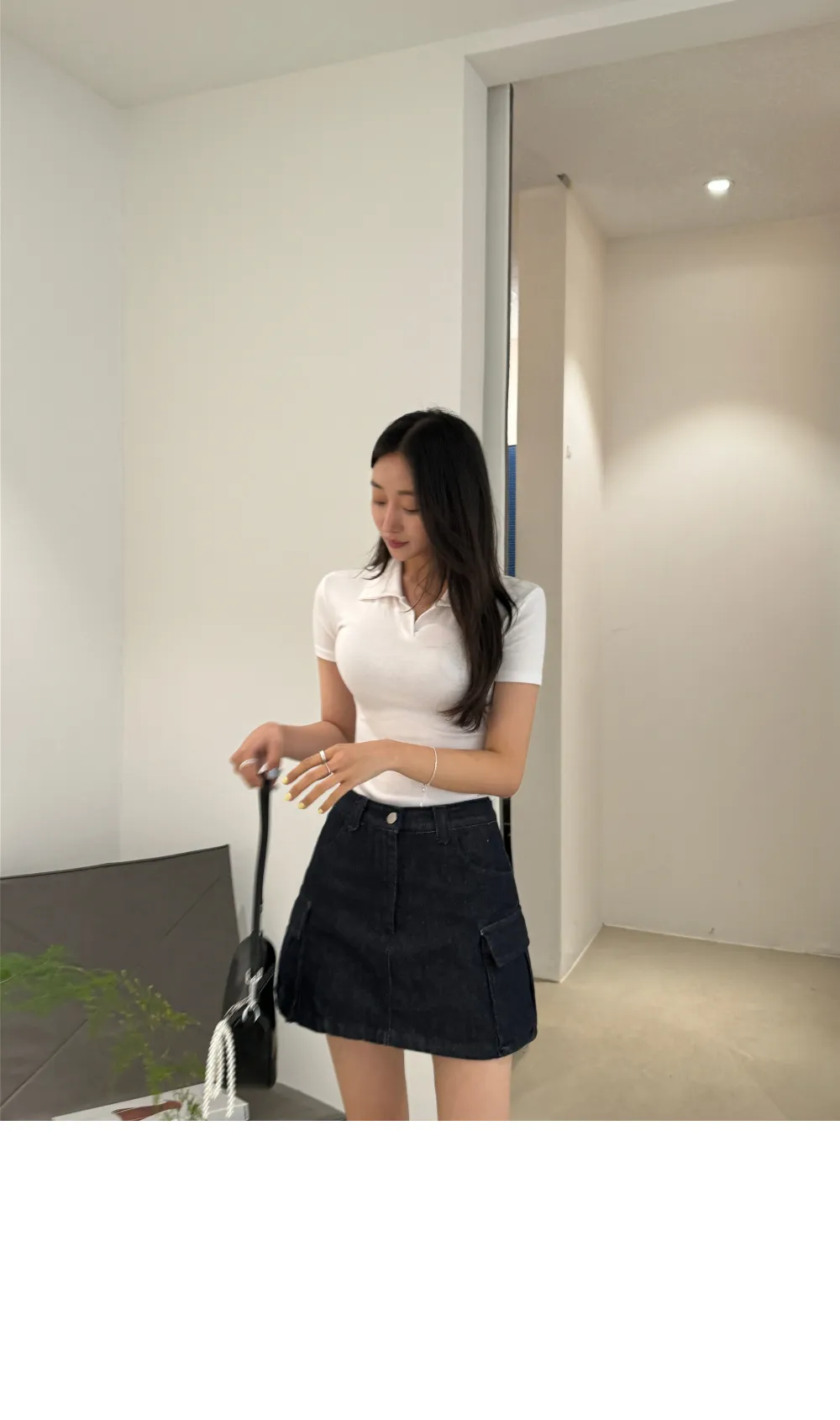 미니 스커트 모델 착용 이미지-S3L7