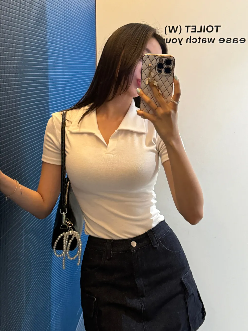 미니 스커트 모델 착용 이미지-S3L15