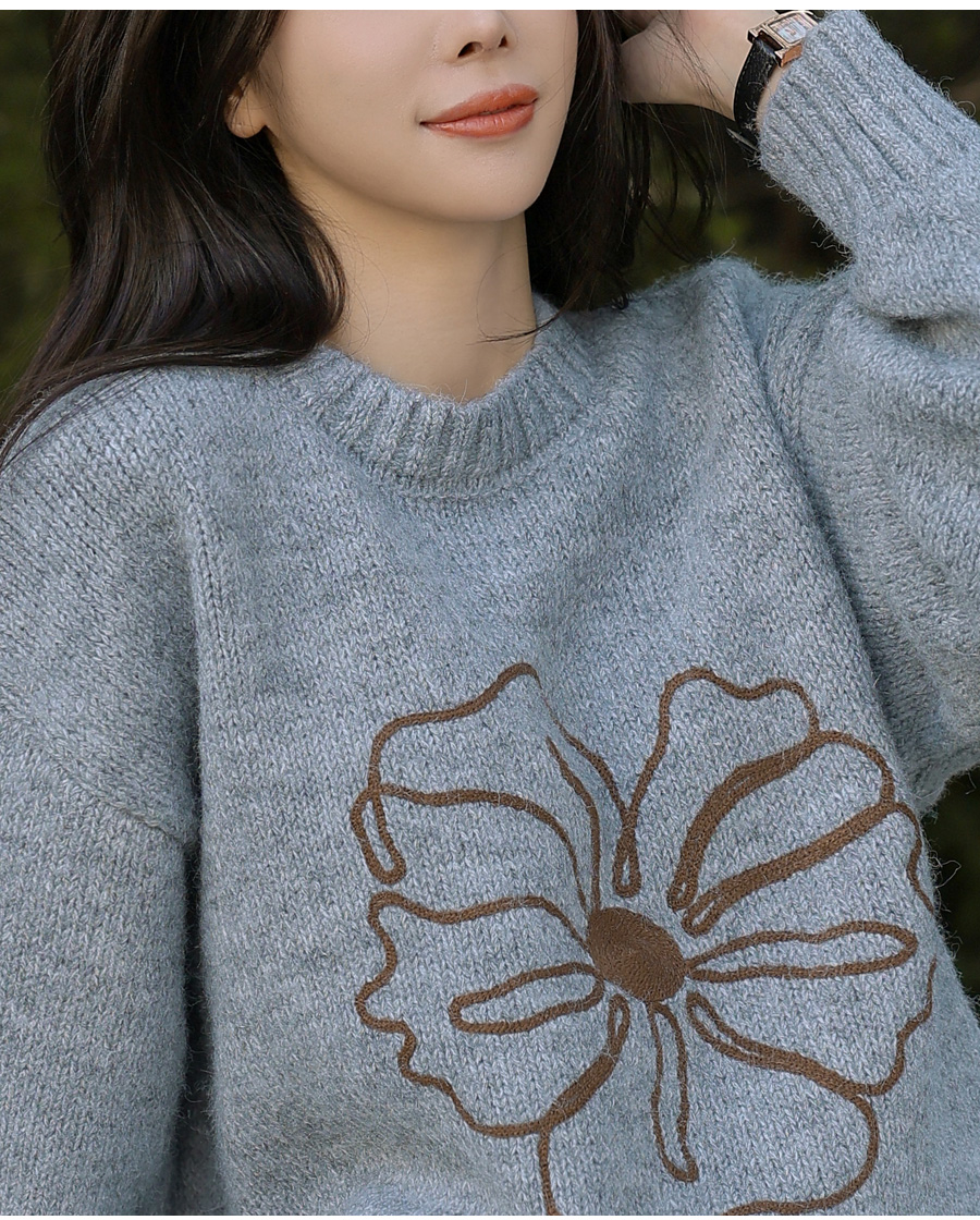 DAIRIKUフラワーニット定価50000円程度一度着用美品フリーサイズ dairiku フラワー ニット フリーサイズ