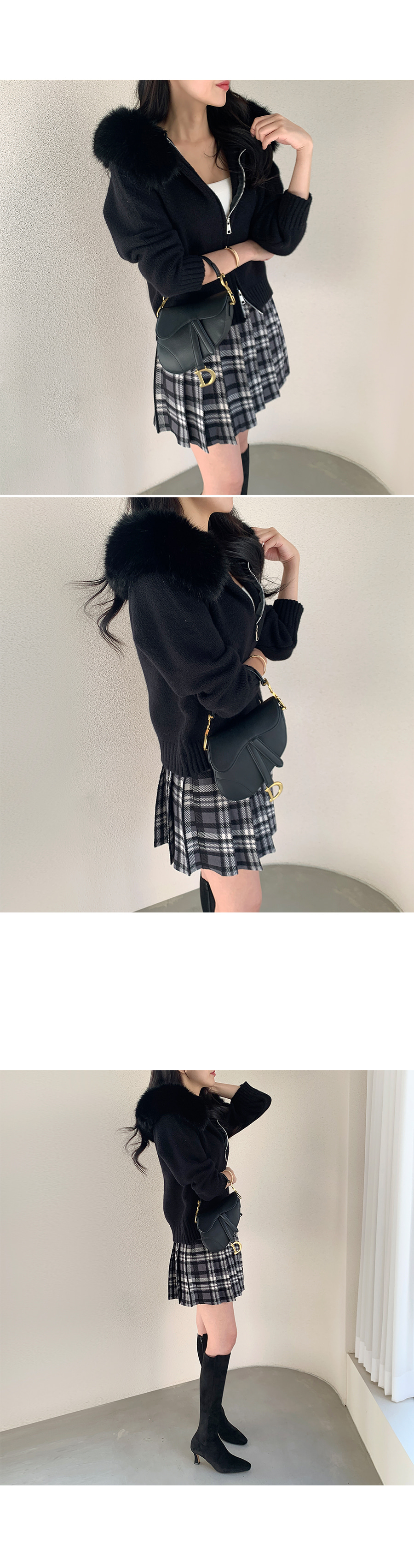 Darich ドット柄ファー付きカーディガン free Darich ドット柄ファー付きカーディガン free - メルカリ