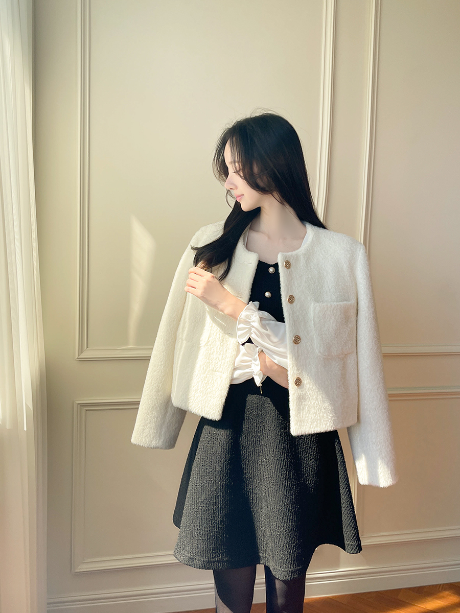 ゴールドボタンファータッチジャケット | レディースファッション通販