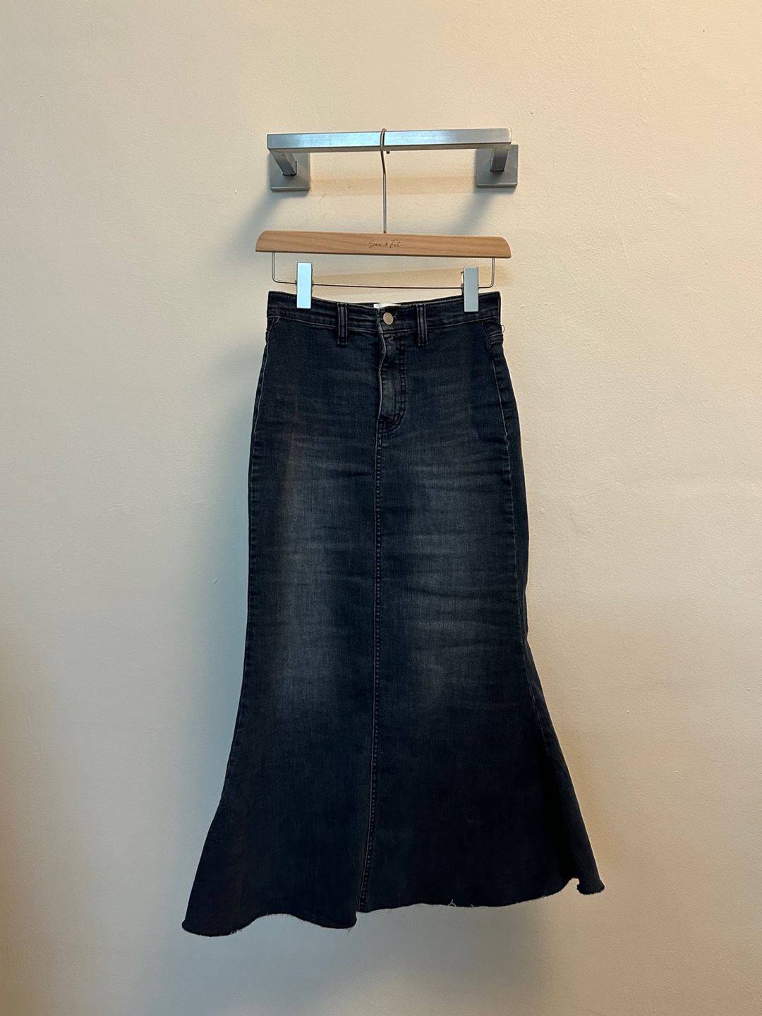 カットオフデニムマーメイドスカート | レディースファッション