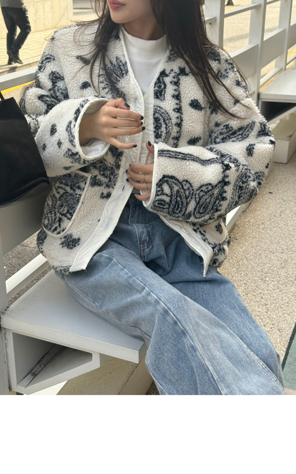 DHOLIC PPGIRL ビッグシルエット ペイズリー柄 ブルゾン DHOLIC PPGIRL ビッグシルエット ペイズリー柄 ブルゾン dholic