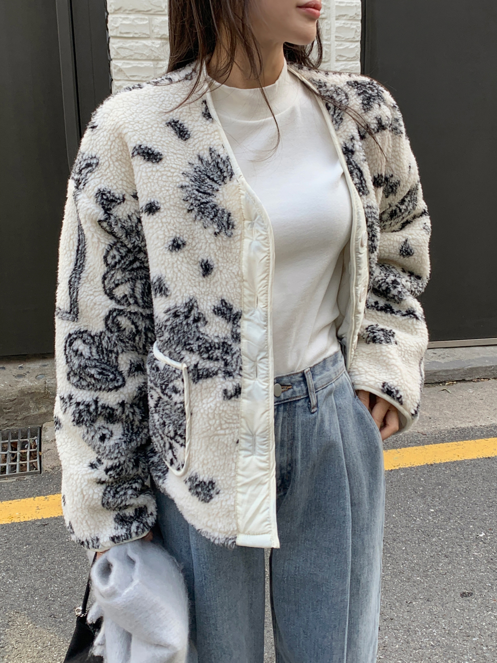 ペイズリーボアジャケット | レディースファッション通販 - DHOLIC