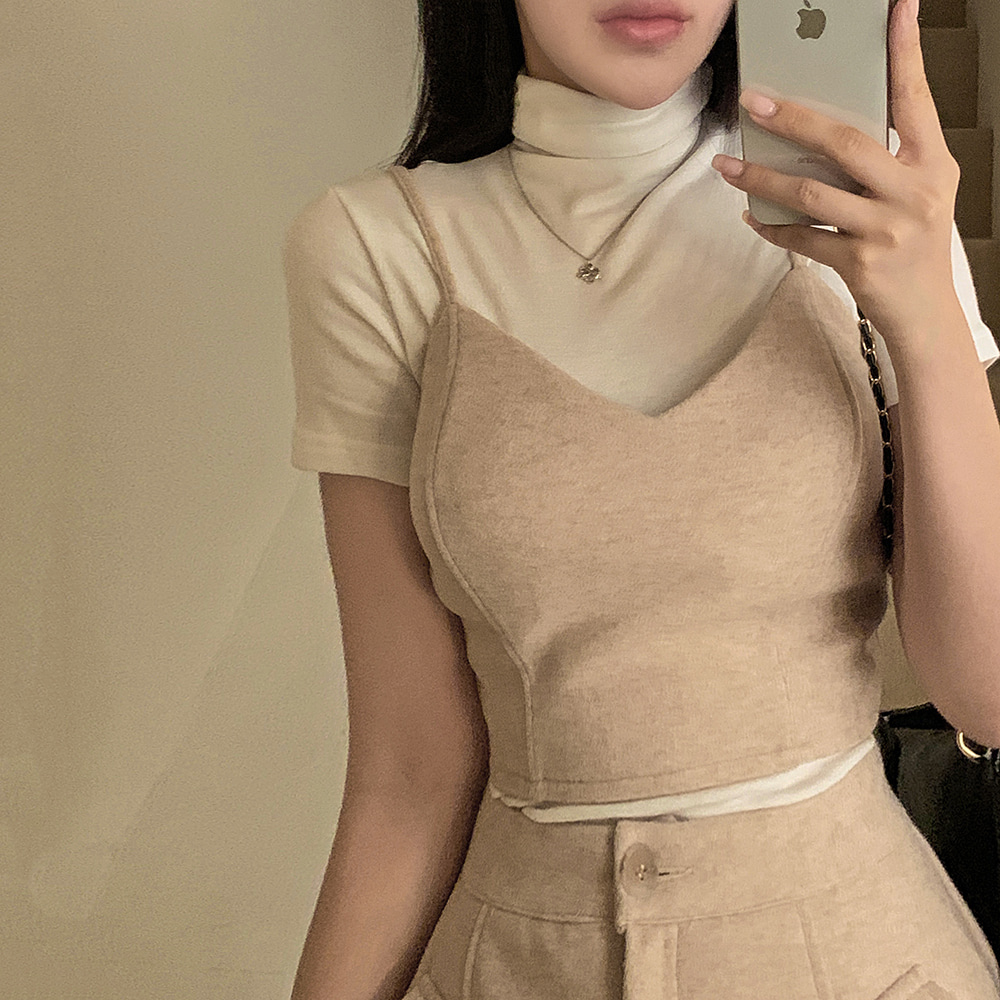 ShareSpirit ビスチェでもスカートにもOK❣️ natural couture スカート osono2WAYビスチェ付きスカート