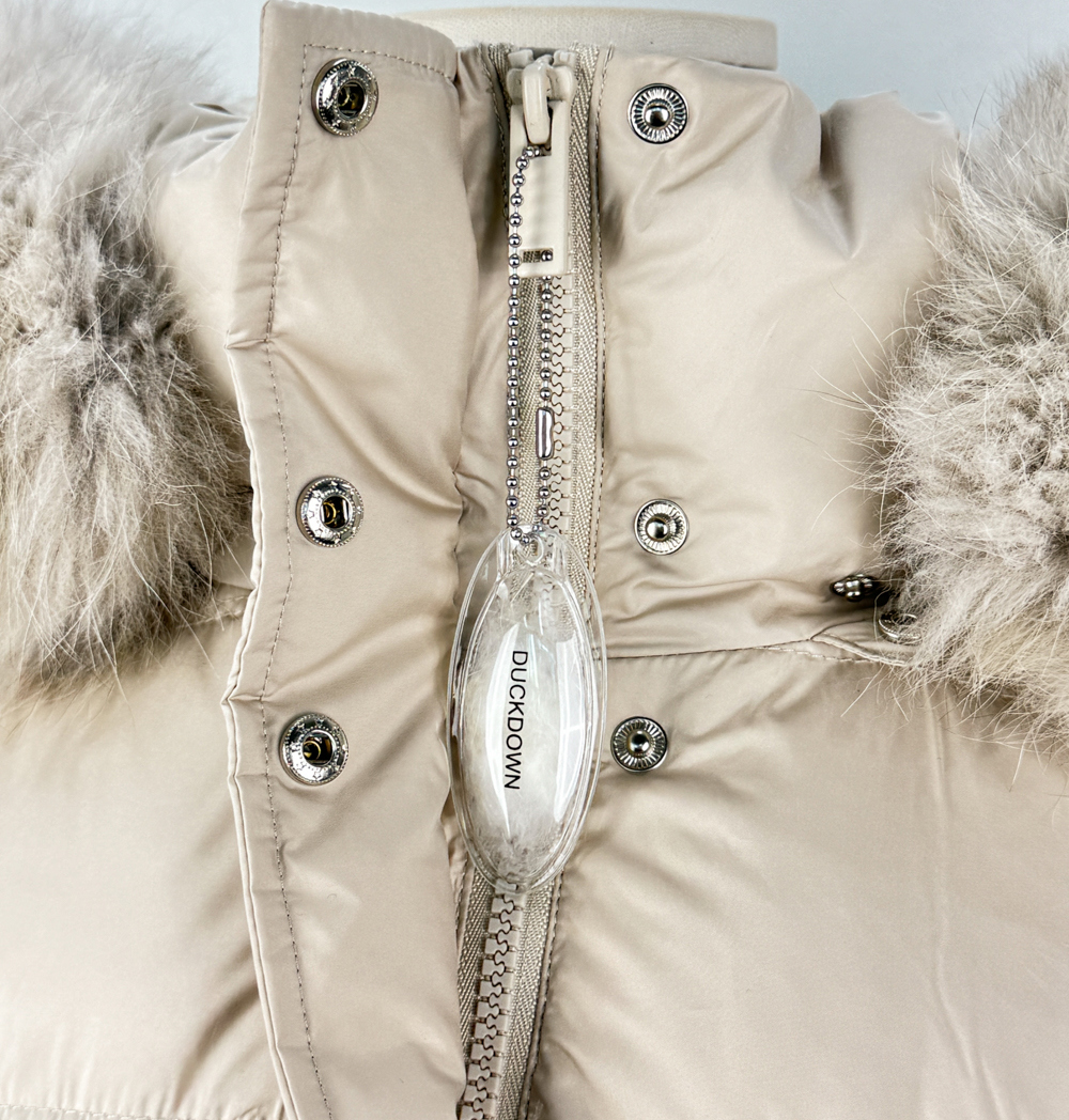 DHOLIC♡ファーフード付ベルトダウンジャンパー highclassic