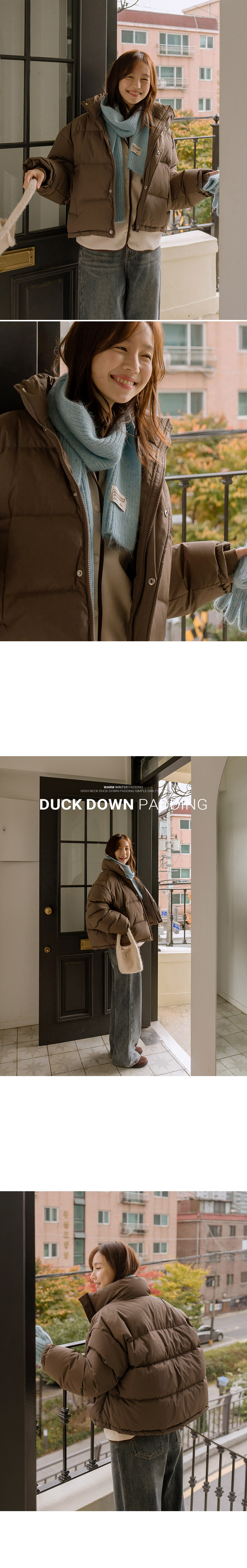 ハイネックフライフロントダウンジャンパー | レディースファッション