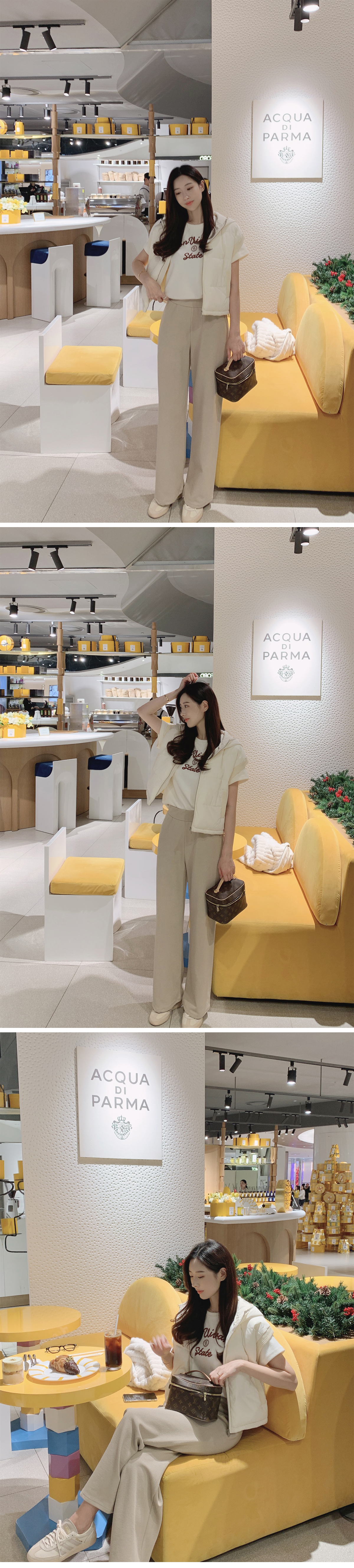 ニットドッキングダウンフードベスト | レディースファッション通販