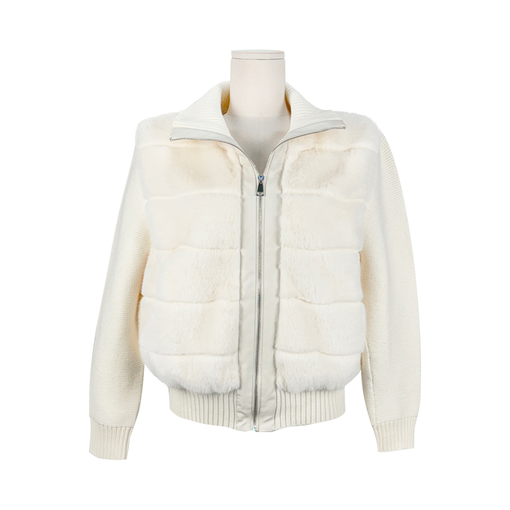 ニットエコファードッキングダウンジャンパー | レディース