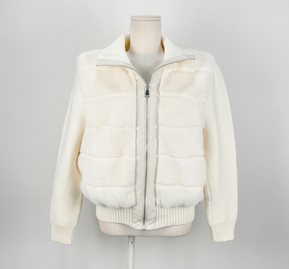 ニットエコファードッキングダウンジャンパー | レディース