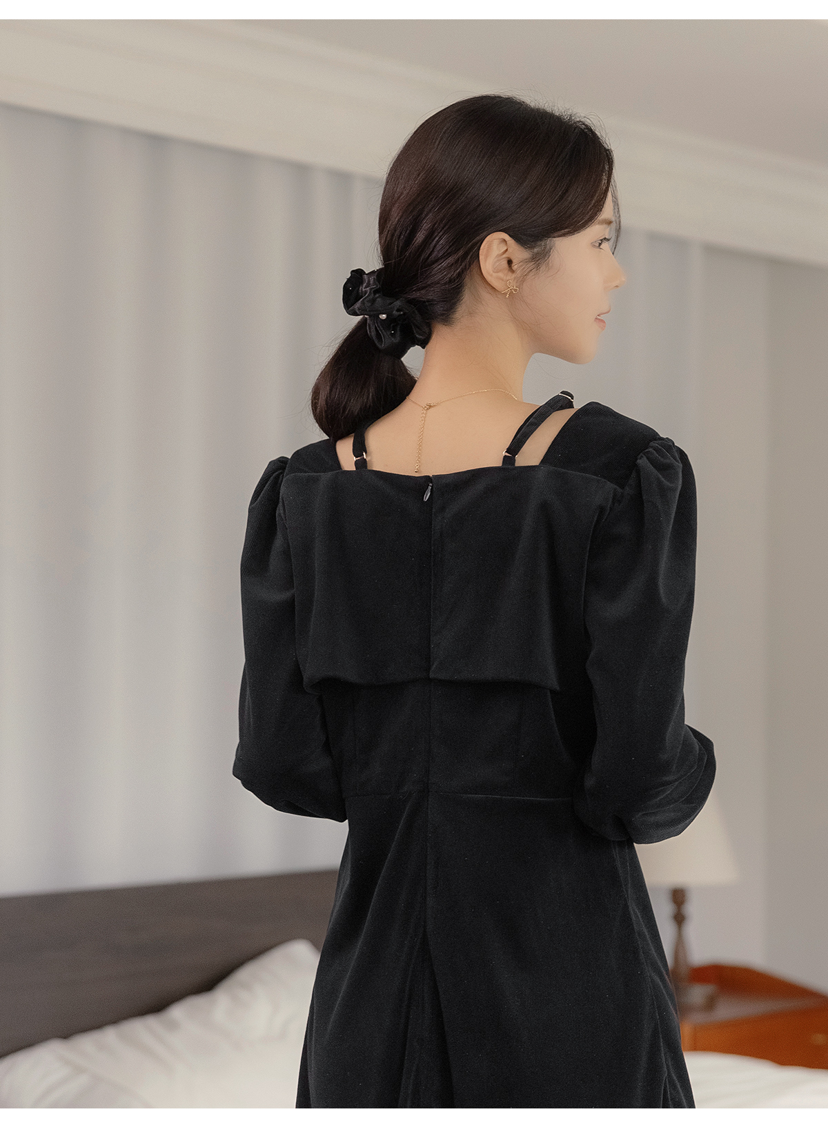 ハートネックベロアワンピース | レディースファッション通販 - DHOLIC