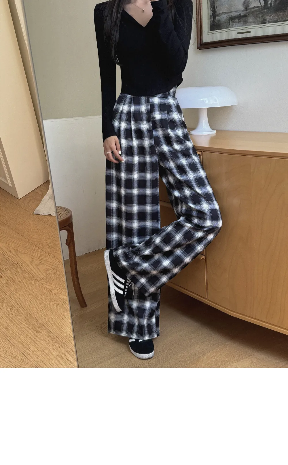 긴 드레스 모델 착용 이미지-S5L26