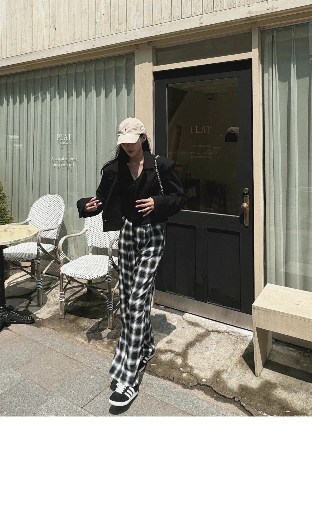 긴 드레스 모델 착용 이미지-S5L21