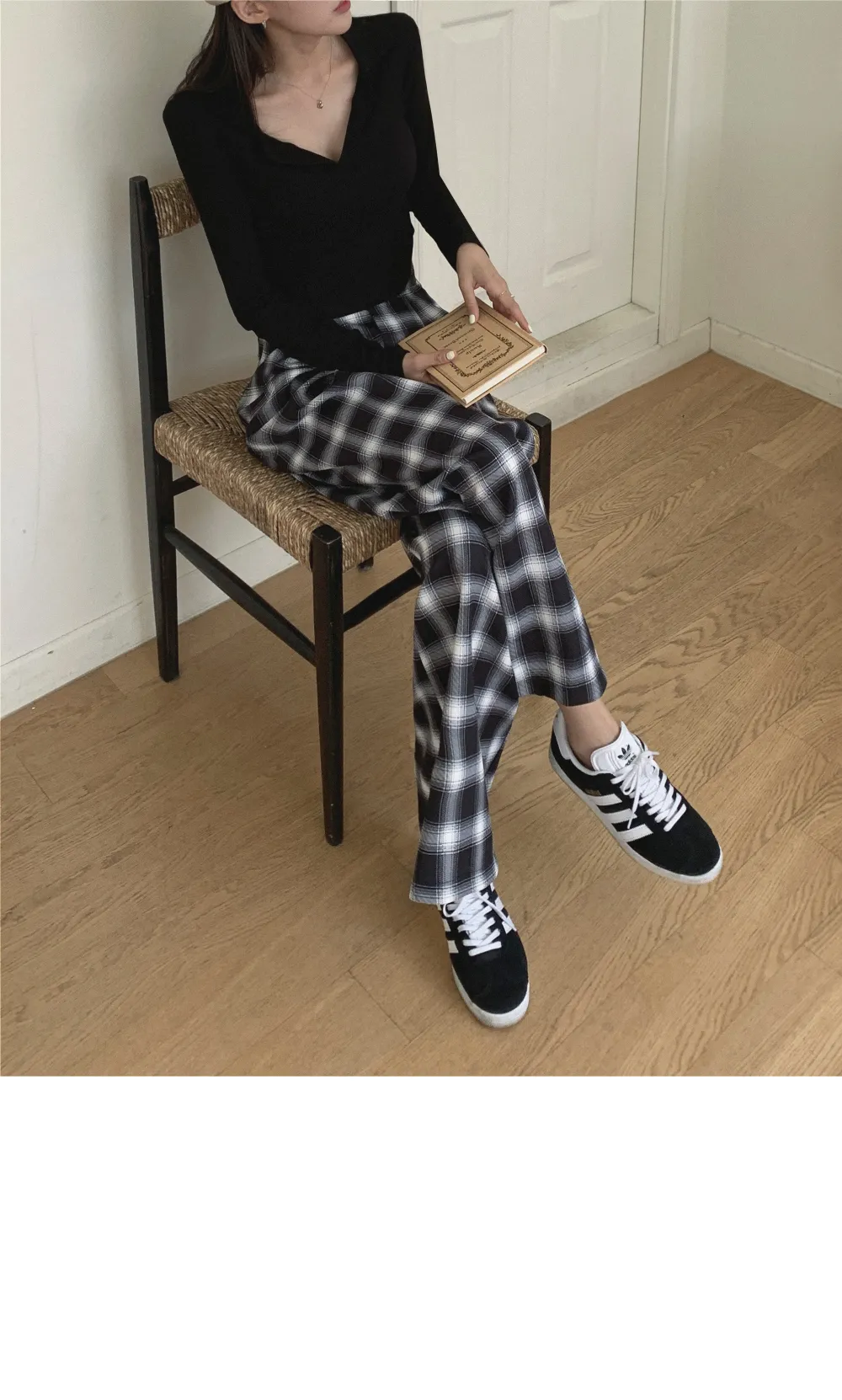 긴 드레스 모델 착용 이미지-S5L31