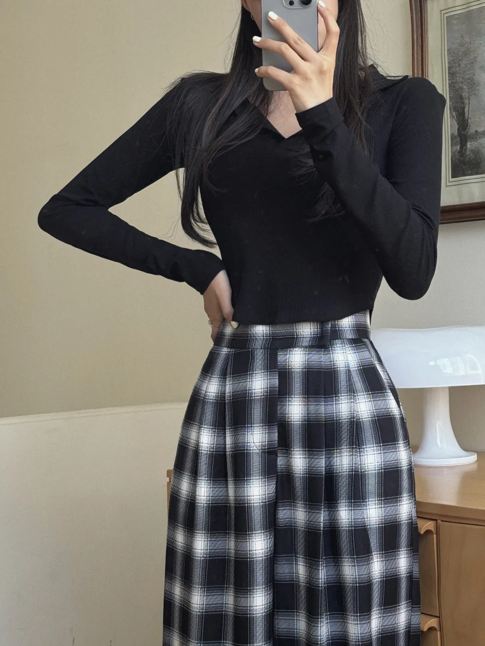 긴 드레스 모델 착용 이미지-S5L12