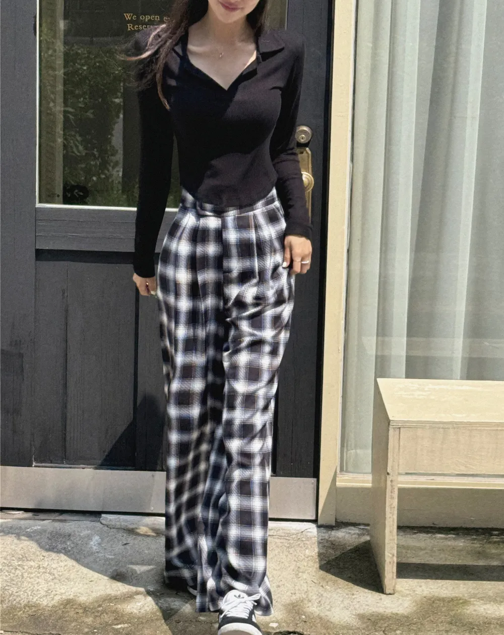 긴 드레스 모델 착용 이미지-S5L35