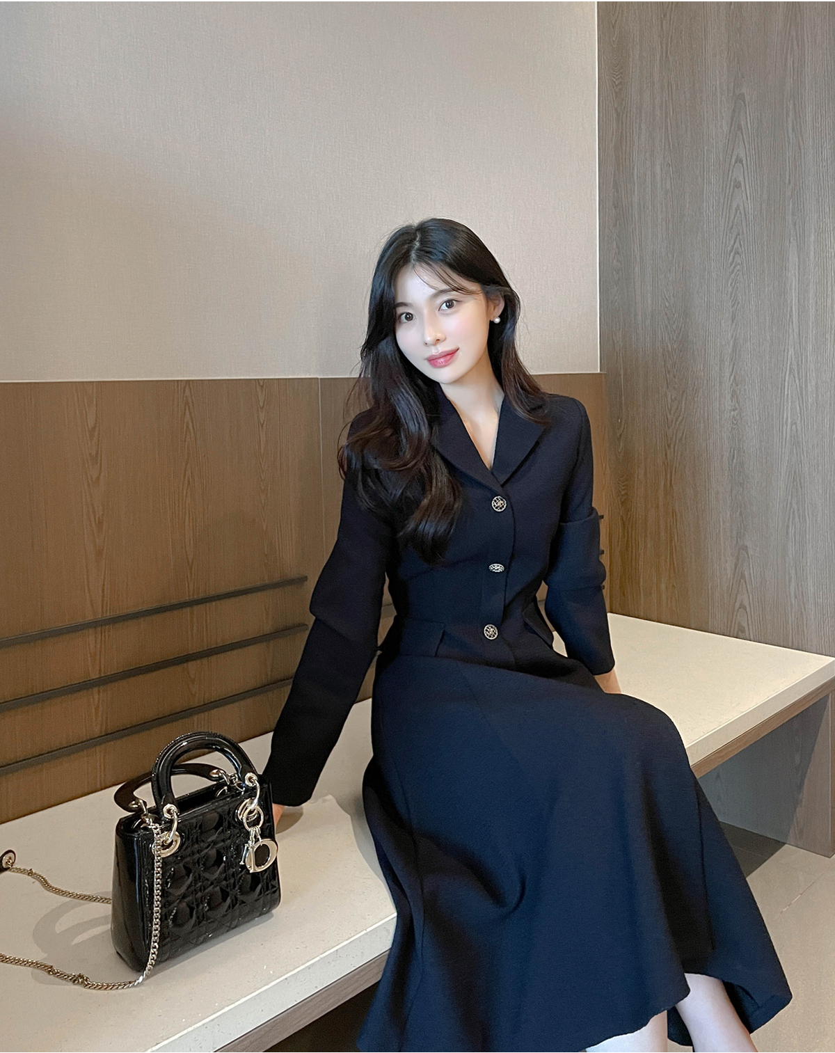 ChristianDior 2024 ツイードロングワンピース ベルト Aライン ChristianDior 2024 ツイードロングワンピース ベルト Aライン 【公式