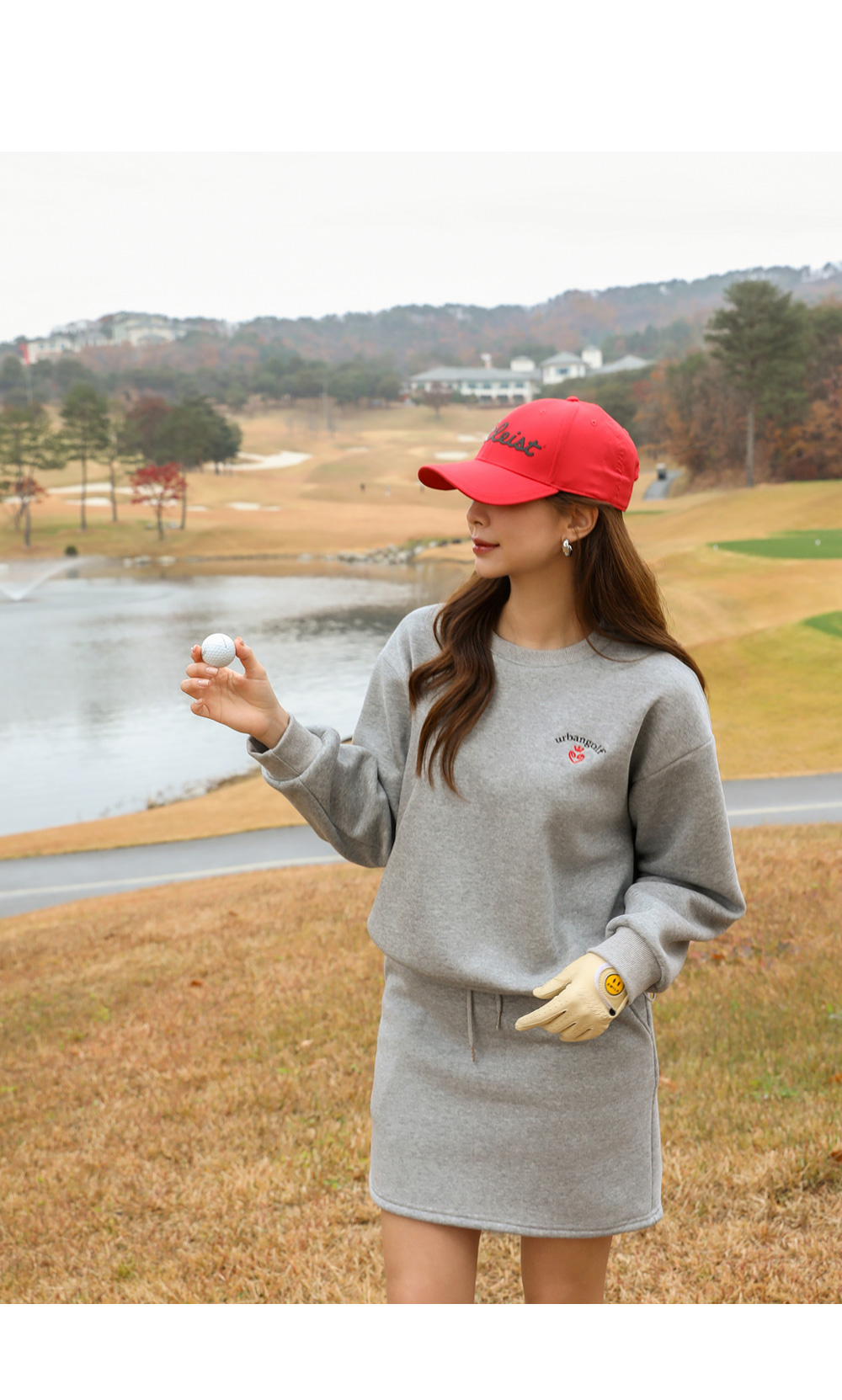 裏起毛ハートロゴスウェット&ミニスカートパンツSET | レディース