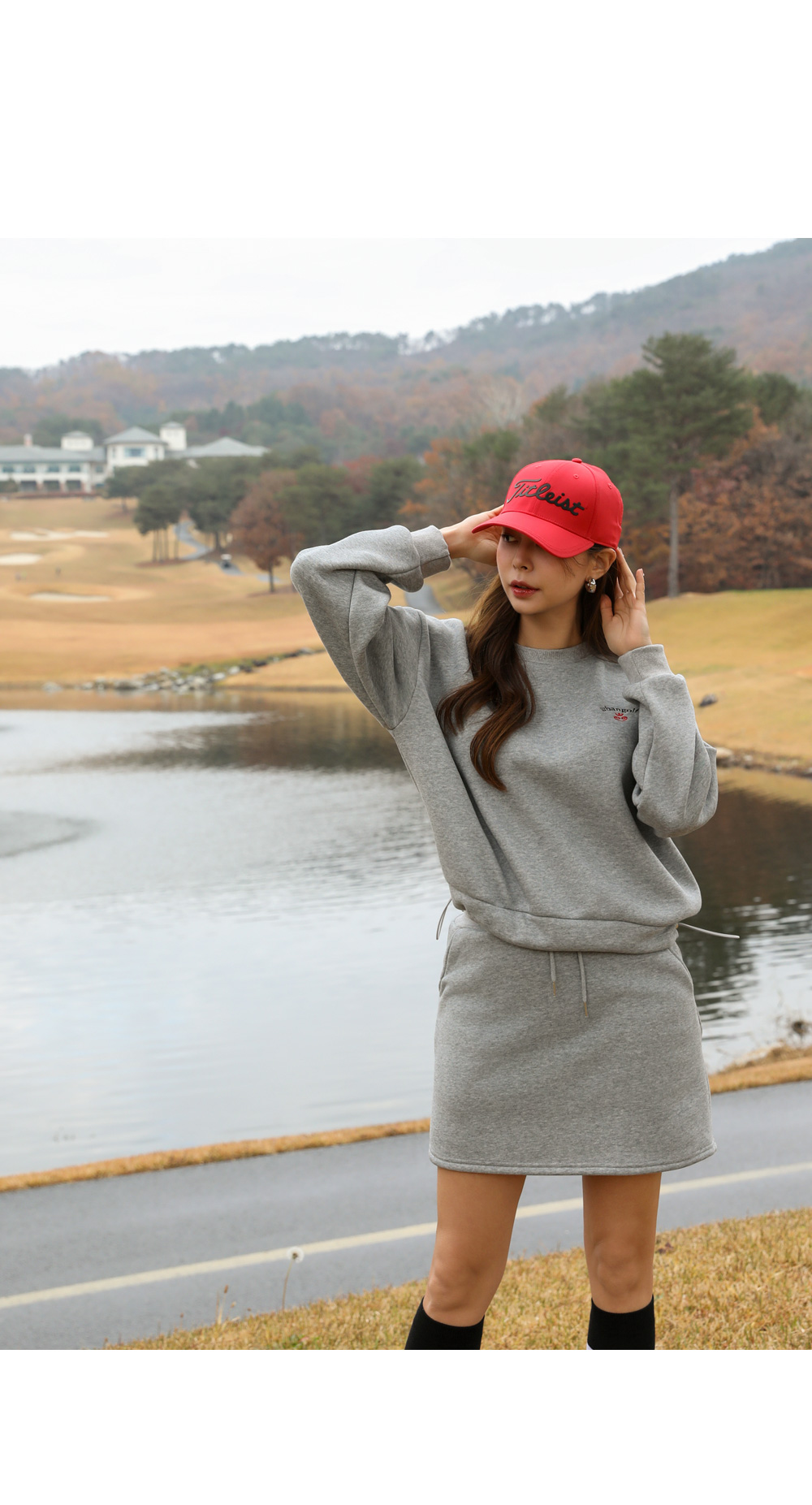 裏起毛ハートロゴスウェット&ミニスカートパンツSET | レディース