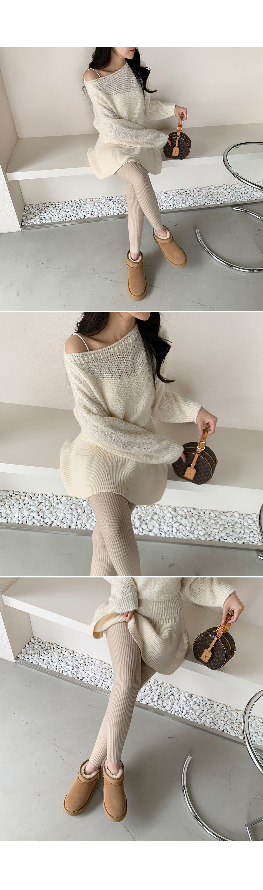 リブニットレギンスパンツ | レディースファッション通販 - DHOLIC