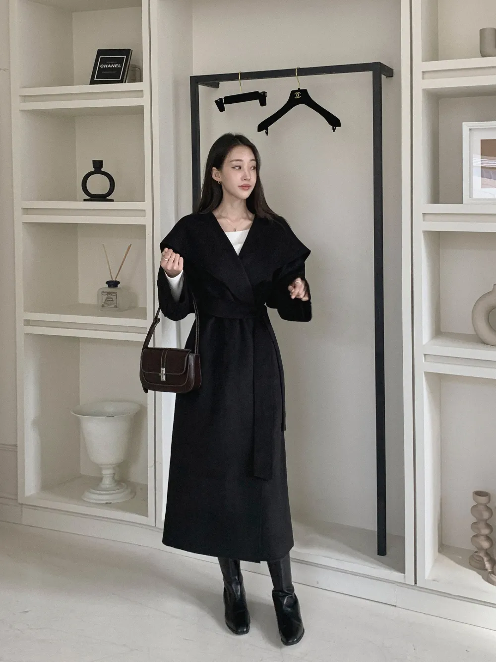 코트 모델 착용 이미지-S12L7