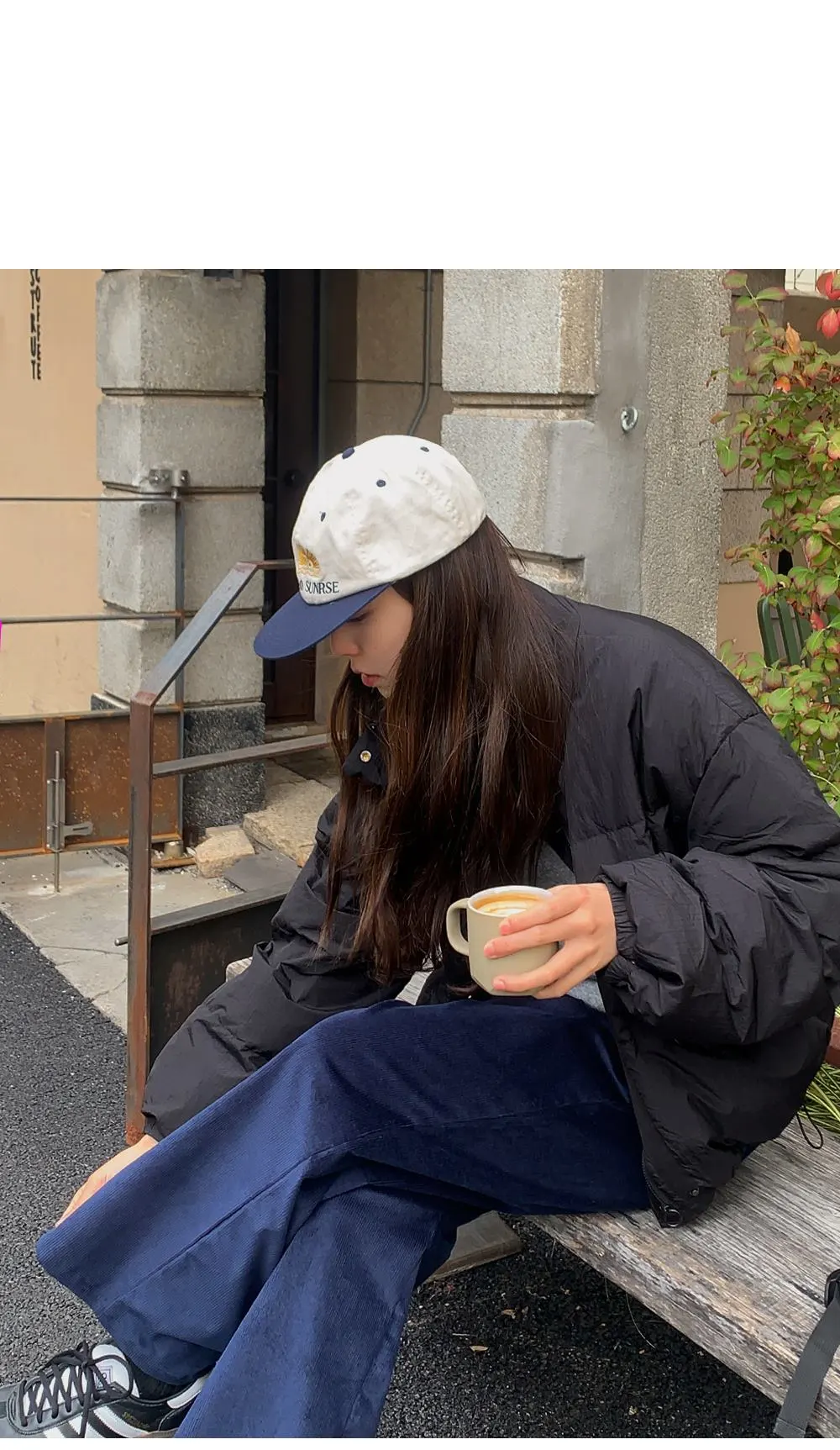 퍼니트 코듀로이 밴딩 와이드팬츠