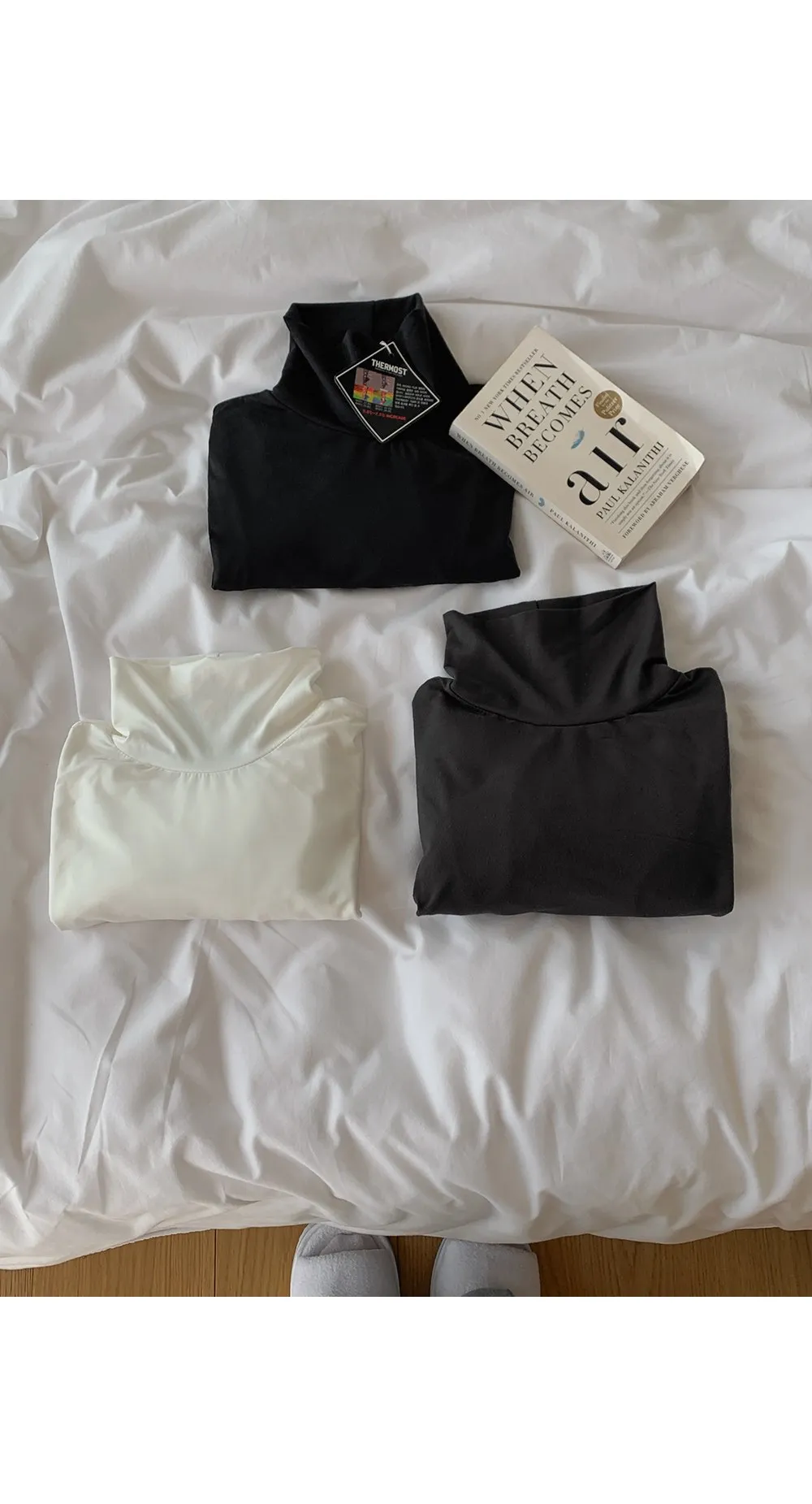 마법핫핑텍 터틀넥긴팔티셔츠