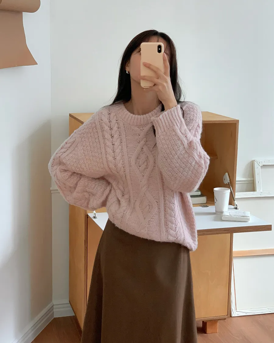 롱 스커트 모델 착용 이미지-S1L3