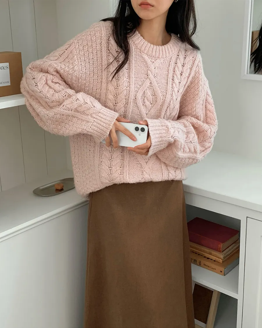 롱 스커트 모델 착용 이미지-S1L15