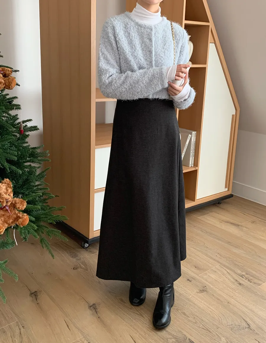 롱 스커트 모델 착용 이미지-S1L39