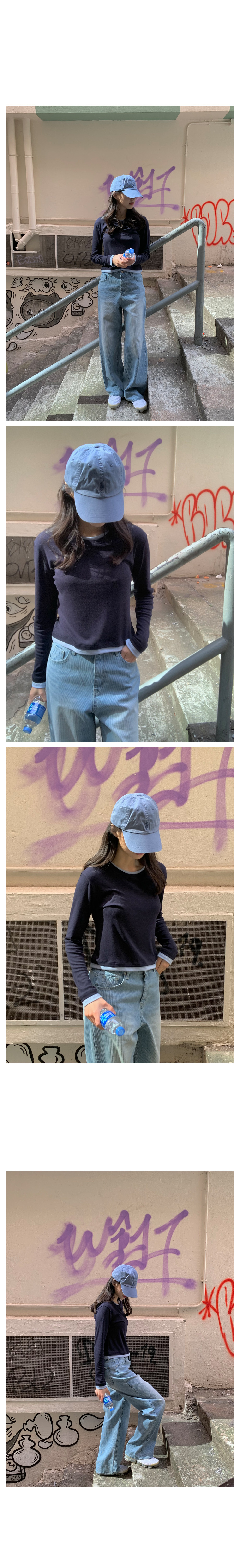 ラベルレイヤード風Tシャツ | レディースファッション通販 - DHOLIC