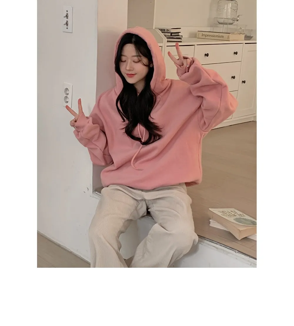 피스타치오 오버핏 양기모긴팔후드티