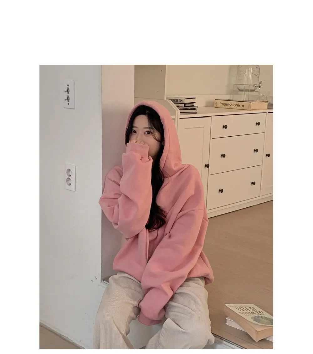 피스타치오 오버핏 양기모긴팔후드티