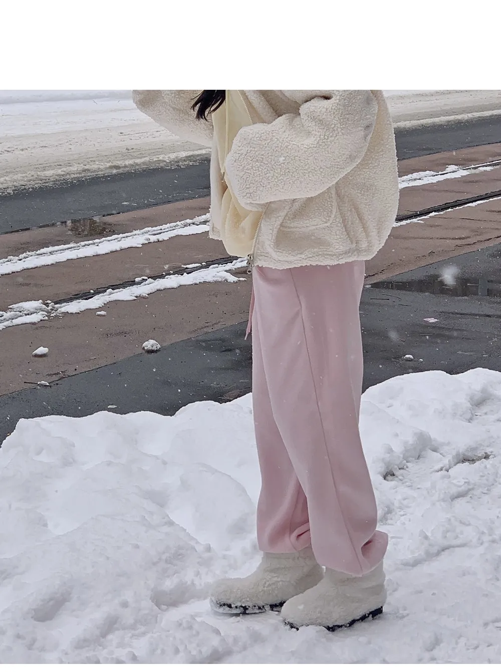 피스타치오 오버핏 양기모긴팔후드티