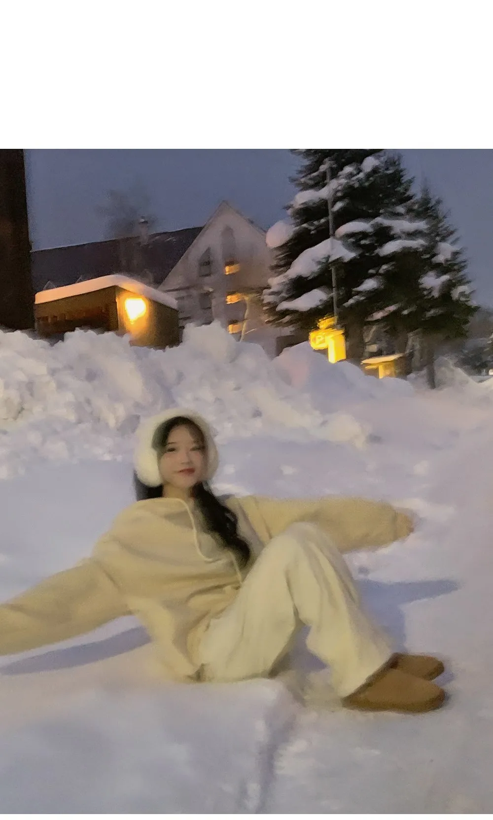피스타치오 오버핏 양기모긴팔후드티