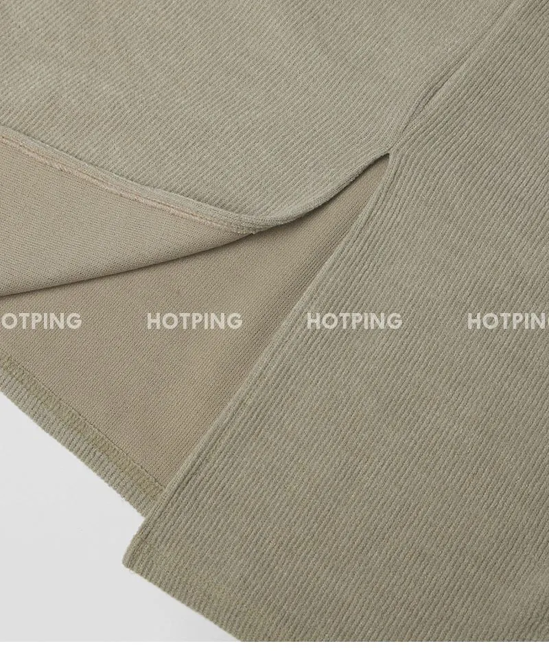 소피에 루즈핏 니트골지 후드롱원피스