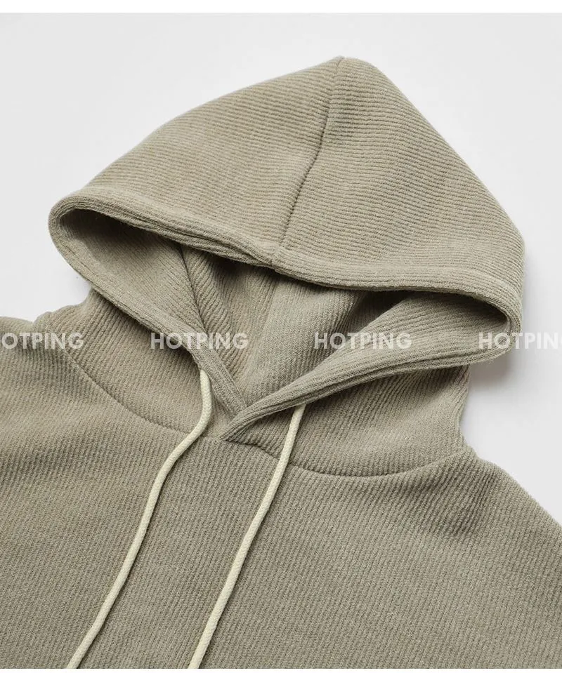 소피에 루즈핏 니트골지 후드롱원피스